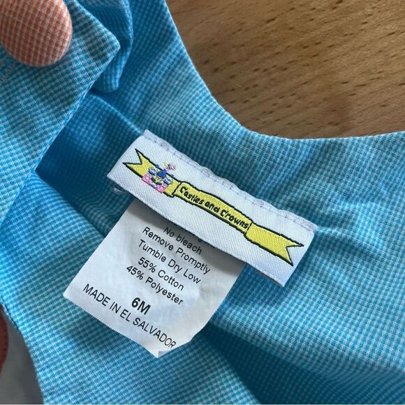 3/$20🌴 Castles and crowns baby 6 months outfit blue fish bubble beach vacation - Picture 6 of 6